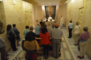 Mass celebrated in the Lithuanian Chapel in the crypt near the tomb of St. Peter in St. Peter's Basilica